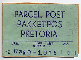 Ohmer Fare Parcel Post Meter used in South Africa