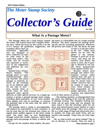 MSS Collectors Guide